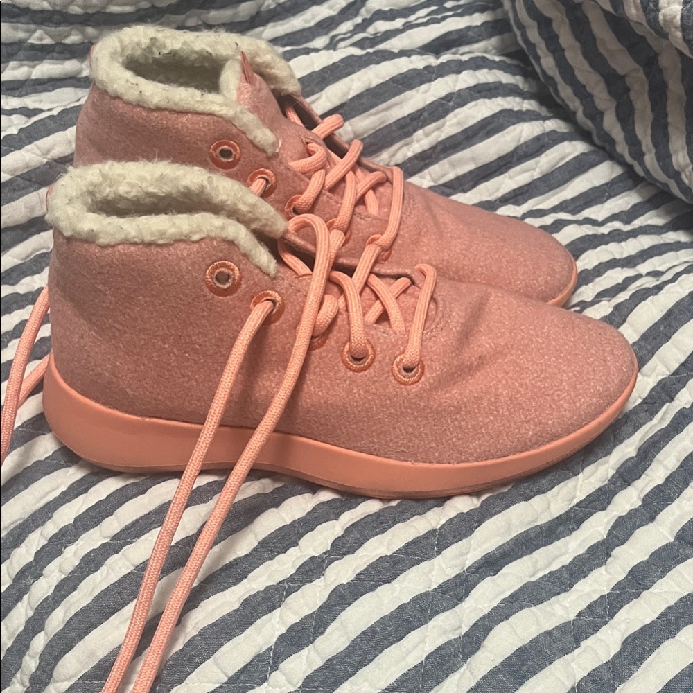 Allbirds Pink Fleece-Lined Sneakers